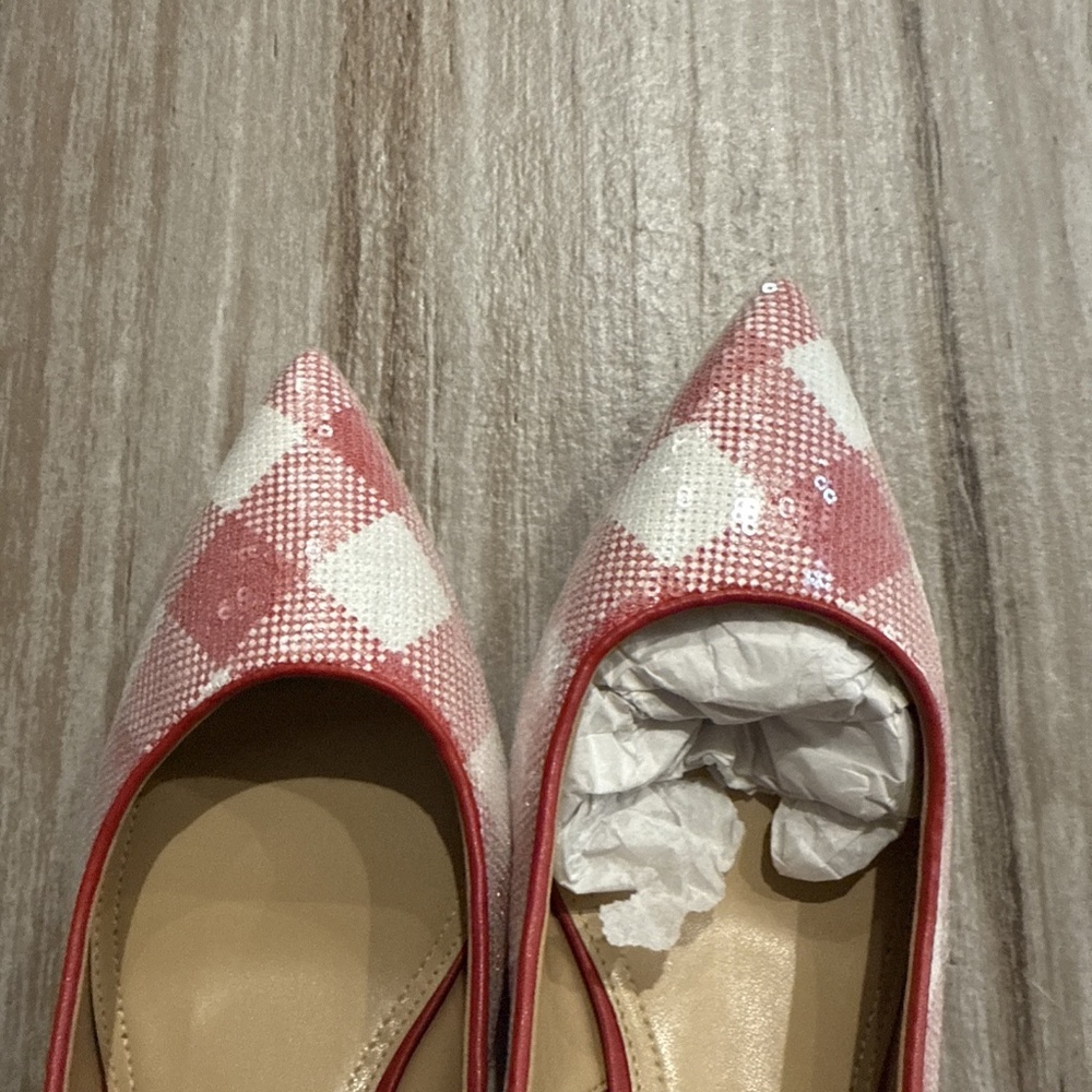 Michael Kors Doreen Flex Red Sequin Kitten Heel Pump - Picture 6 of 7